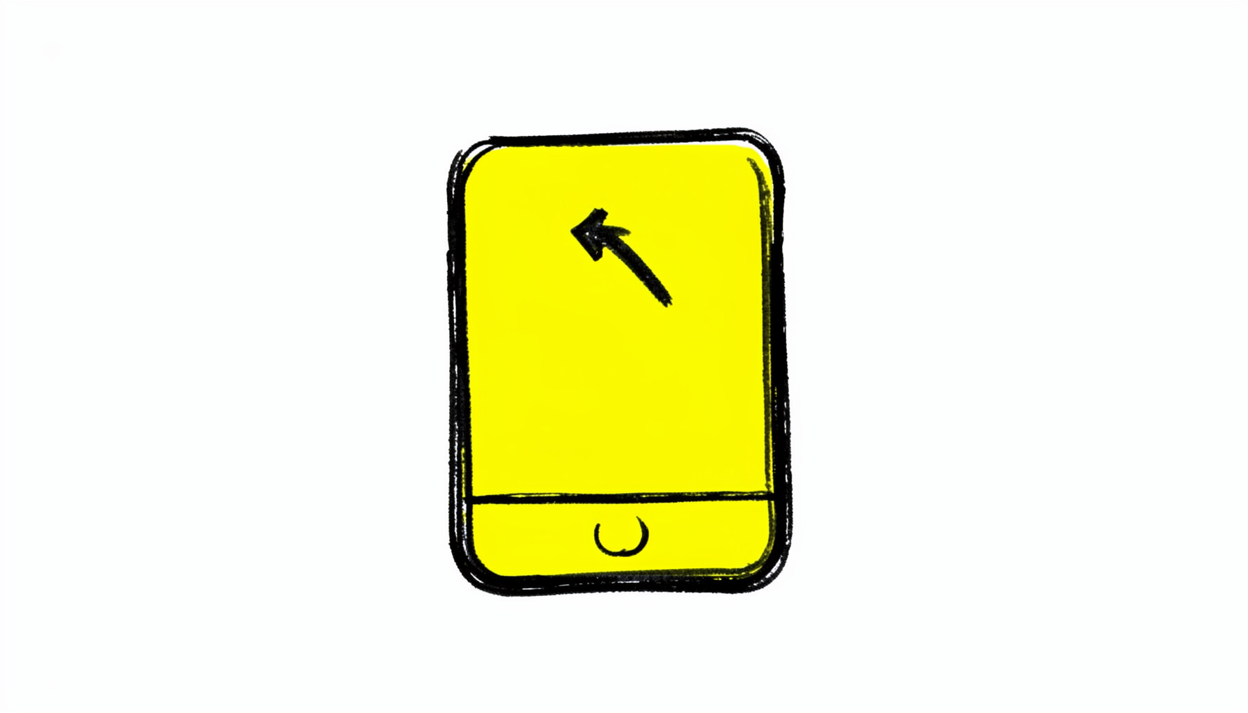 Hand-drawn ink illustration of an MKV file icon being transformed into an iPhone-friendly format, with a progress arrow