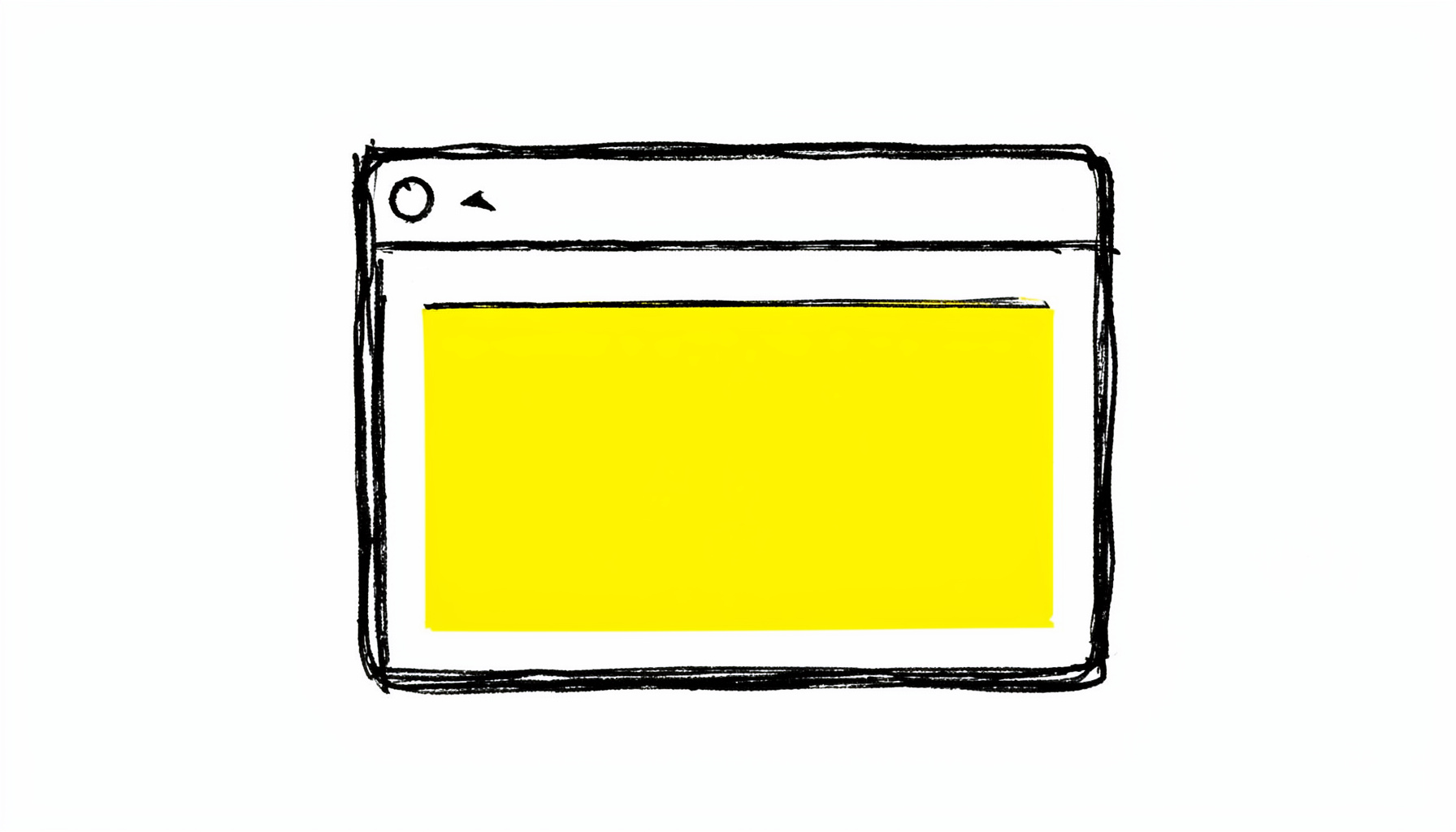 Hand-drawn ink sketch of a Mac-style converter window with a golden progress bar